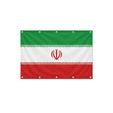 Drapeau de l'Iran format S en polyester avec dix œillets