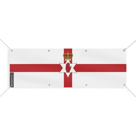 Drapeau irlande du nord en polyester résistant œillets
