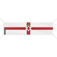 Drapeau irlande du nord polyester résistant aux intempéries