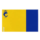 Drapeau isère polyester résistant double ourlet œillets gauches