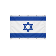 Drapeau d'Israël format S en polyester avec dix œillets