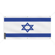 Drapeau israël polyester résistant aux intempéries 6 œillets
