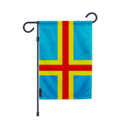 Drapeau jardin åland polyester résistant format vertical