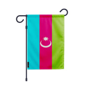 Drapeau jardin azerbaïdjan polyester résistant vertical