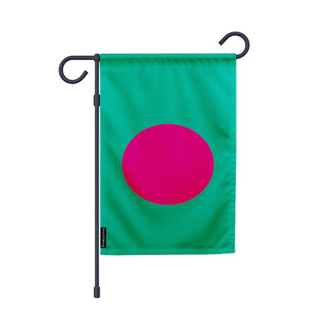 Drapeau jardin bangladesh en ployester - pixelforma