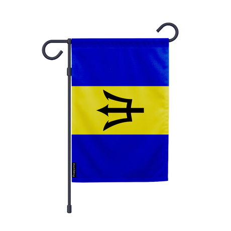 Drapeau jardin barbade en ployester - pixelforma