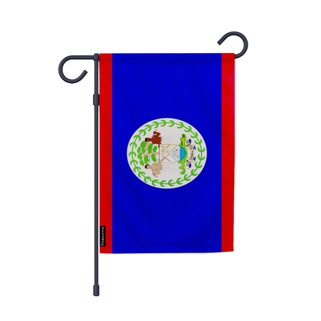 Drapeau jardin belize en ployester - pixelforma