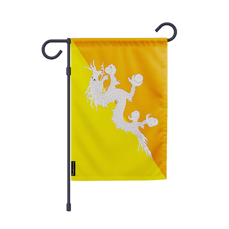 Drapeau jardin bhoutan en ployester - pixelforma