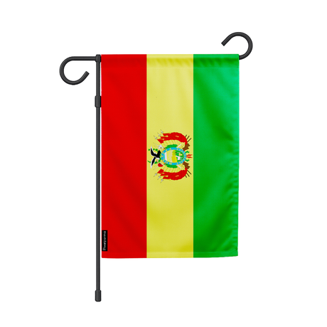 Drapeau jardin bolivie en ployester - pixelforma