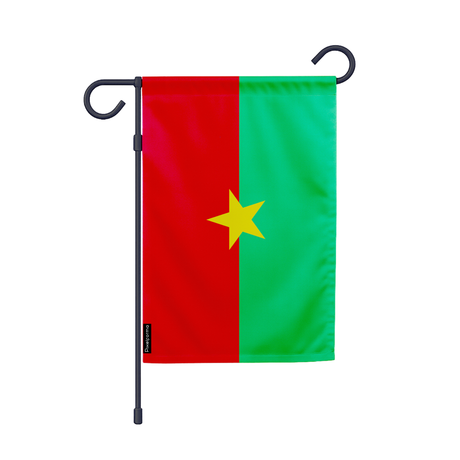 Drapeau jardin burkina faso en ployester - pixelforma