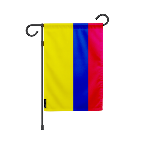 Drapeau jardin colombie en ployester - pixelforma