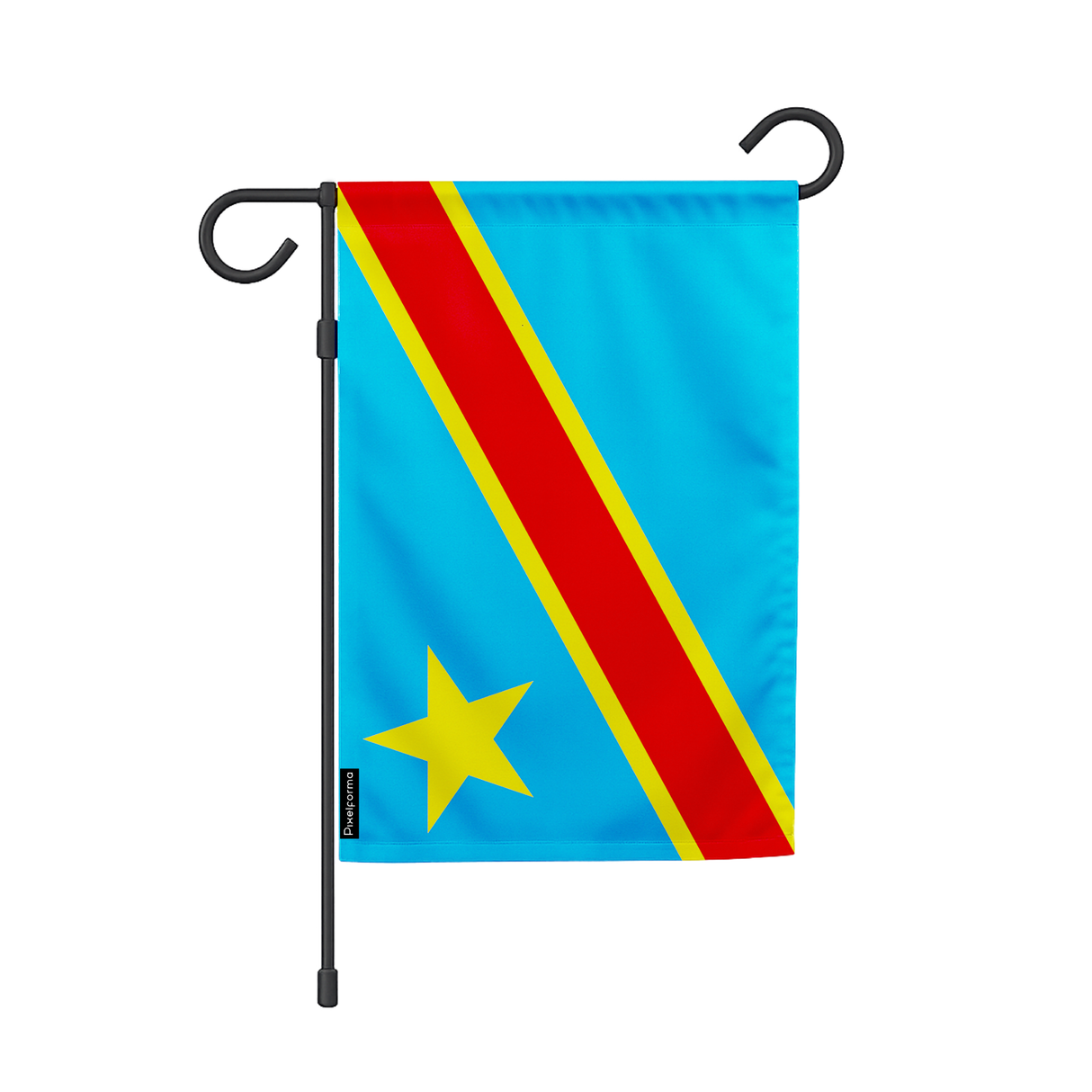 Drapeau jardin congo en ployester - pixelforma