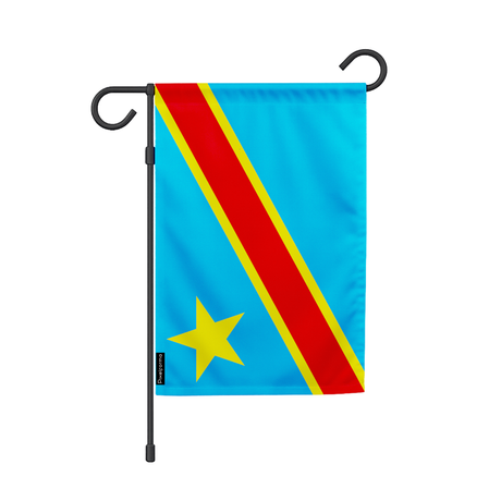 Drapeau jardin congo en ployester - pixelforma