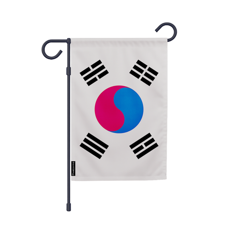 Drapeau jardin corée du sud en ployester - pixelforma