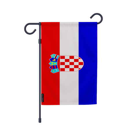 Drapeau jardin croatie en ployester - pixelforma