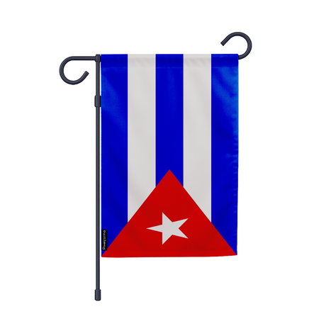 Drapeau jardin cuba en ployester - pixelforma