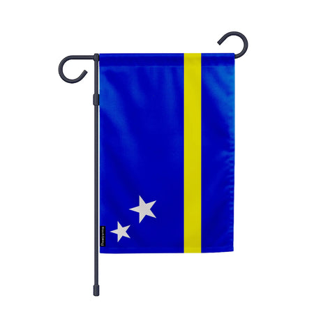 Drapeau jardin curaçao polyester résistant format vertical