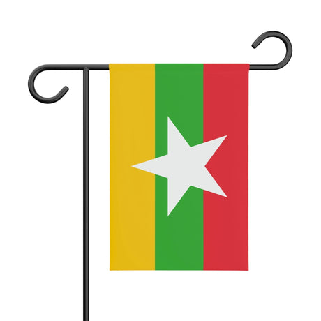 Burma Garden Flag 100% Polyester Double-Sided Print - Pixelforma