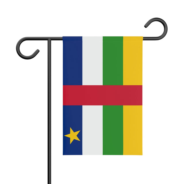 Flag Garden of the Central African Republic 100% Polyester Double-Sided Print - Pixelforma