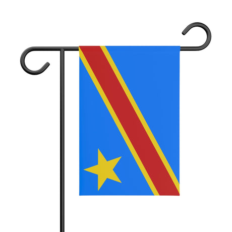 Flag Garden of the Democratic Republic of Congo 100% Polyester Double-Sided Print - Pixelforma