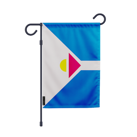 Drapeau jardin de saint-martin en ployester - pixelforma