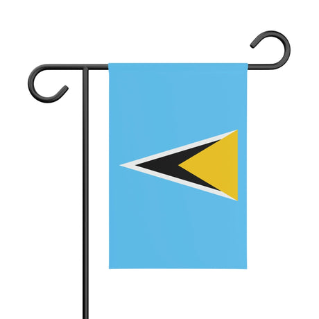 St. Lucia Garden Flag 100% Polyester Double-Sided Print - Pixelforma