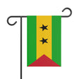 Flag Garden of São Tomé and Príncipe 100% Polyester Double-Sided Printing - Pixelforma