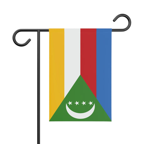 Comoros Garden Flag 100% Polyester Double-Sided Printing - Pixelforma