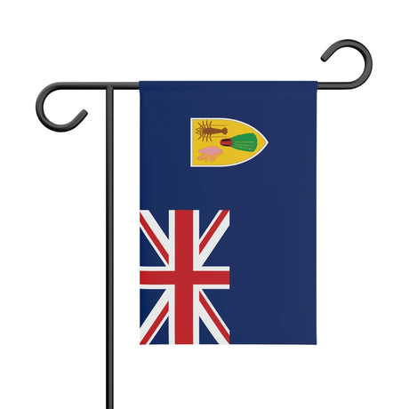 Turks and Caicos Islands Garden Flag 100% Polyester Double-Sided Print - Pixelforma
