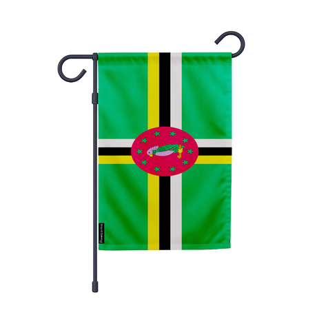 Drapeau jardin dominique en ployester - pixelforma