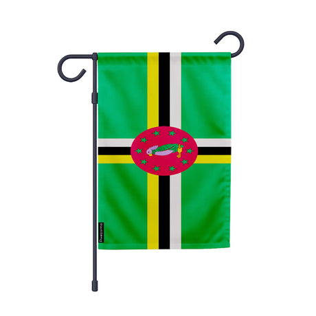 Drapeau jardin dominique polyester résistant format vertical