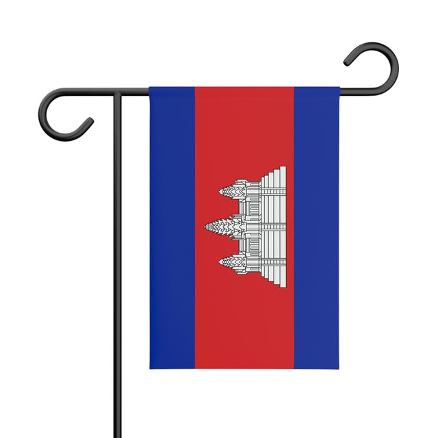 Cambodia Garden Flag 100% Polyester Double-Sided Print - Pixelforma