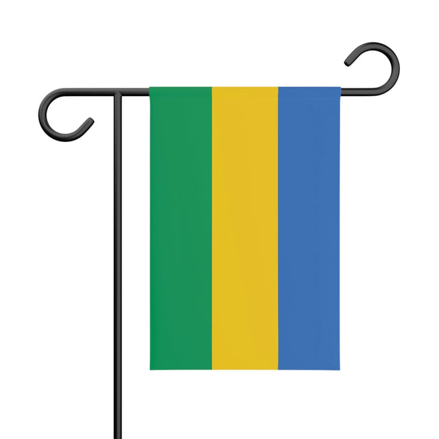 Gabon Garden Flag 100% Polyester Double-Sided Print - Pixelforma