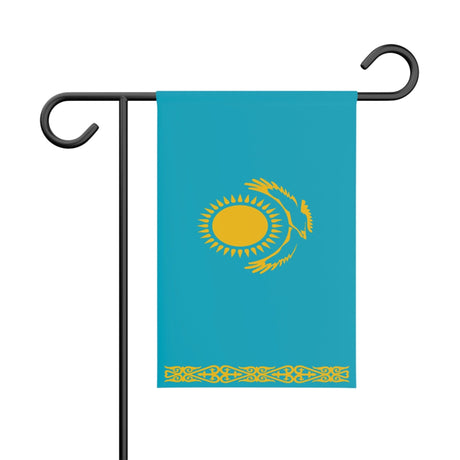 Kazakhstan Garden Flag 100% Polyester Double-Sided Print - Pixelforma