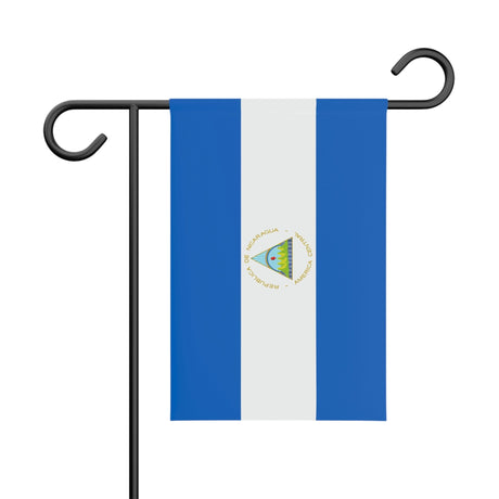 Nicaraguan Garden Flag 100% Polyester Double-Sided Print - Pixelforma