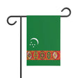 Turkmenistan Garden Flag 100% Polyester Double-Sided Printing - Pixelforma