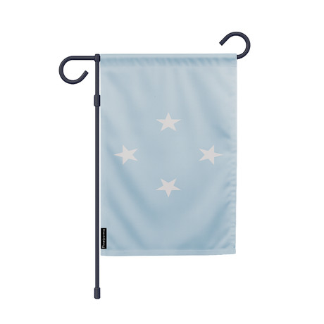 Drapeau jardin états fédérés de micronésie en ployester - pixelforma