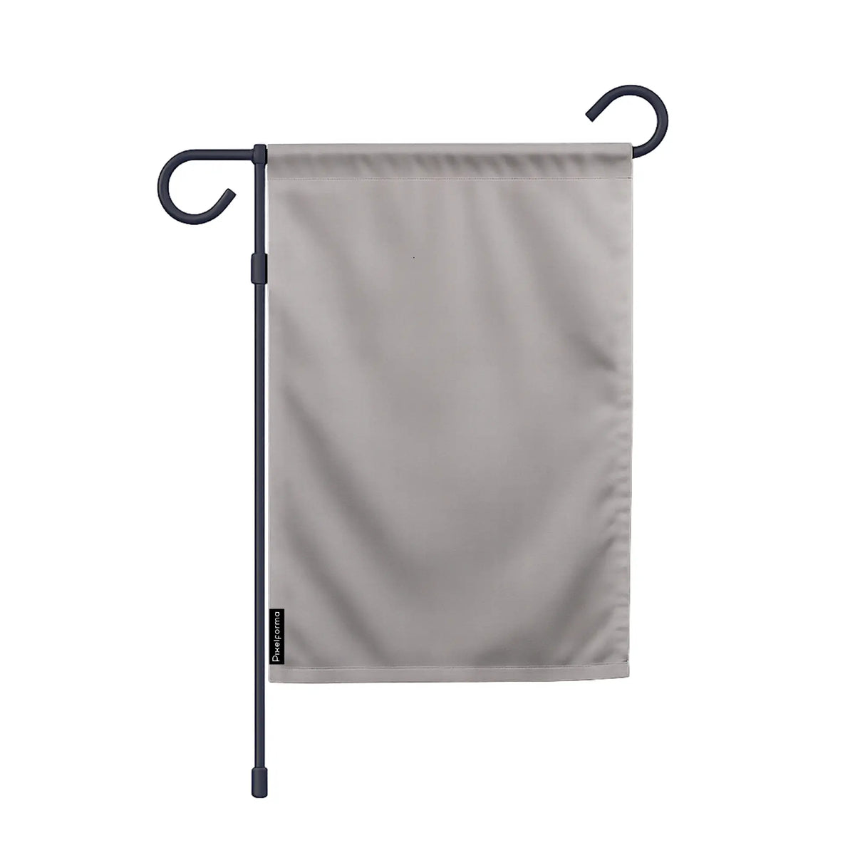 Drapeau jardin france polyester gris noir forme horizontale