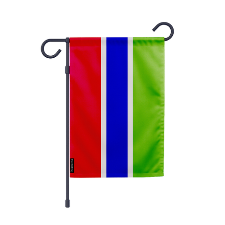 Drapeau jardin gambie en ployester - pixelforma