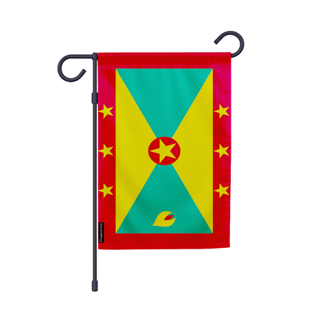 Drapeau jardin grenade en ployester - pixelforma