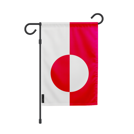 Drapeau jardin groenland en ployester - pixelforma