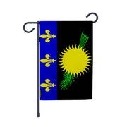 Drapeau jardin guadeloupe polyester résistant vertical
