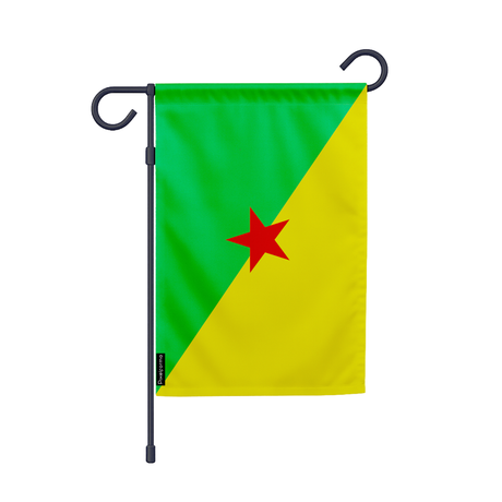 Drapeau jardin guyane en ployester - pixelforma