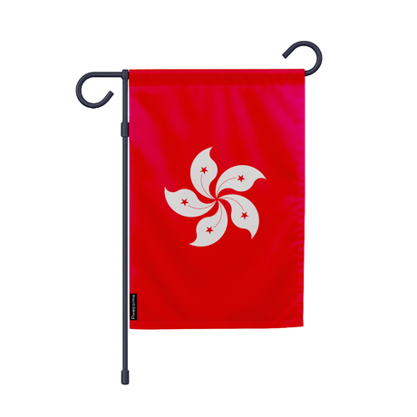 Drapeau jardin hong kong en ployester - pixelforma