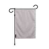 Drapeau jardin horizontal gris foncé polyester résistant