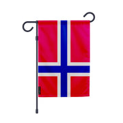 Drapeau jardin île bouvet polyester résistant vertical
