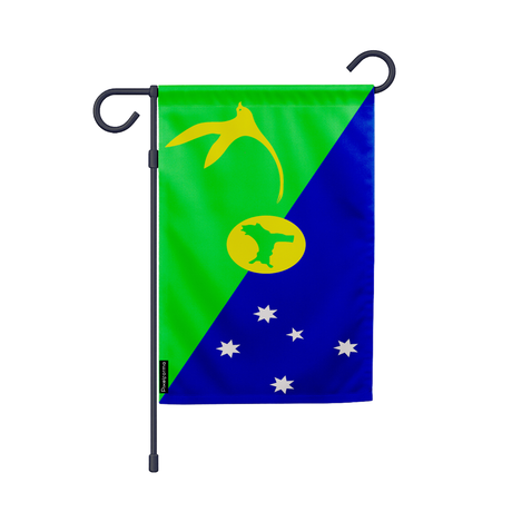 Drapeau jardin île christmas en ployester - pixelforma