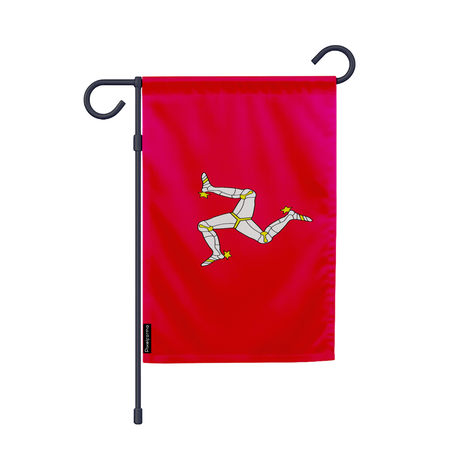 Drapeau jardin île de man en ployester - pixelforma