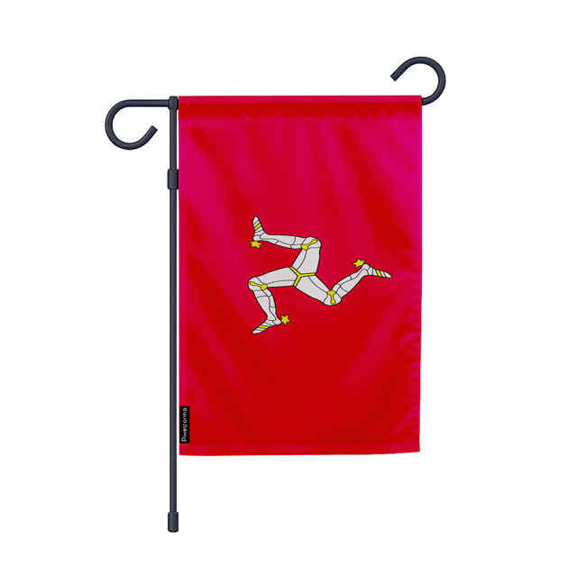 Drapeau jardin île de man en ployester - pixelforma