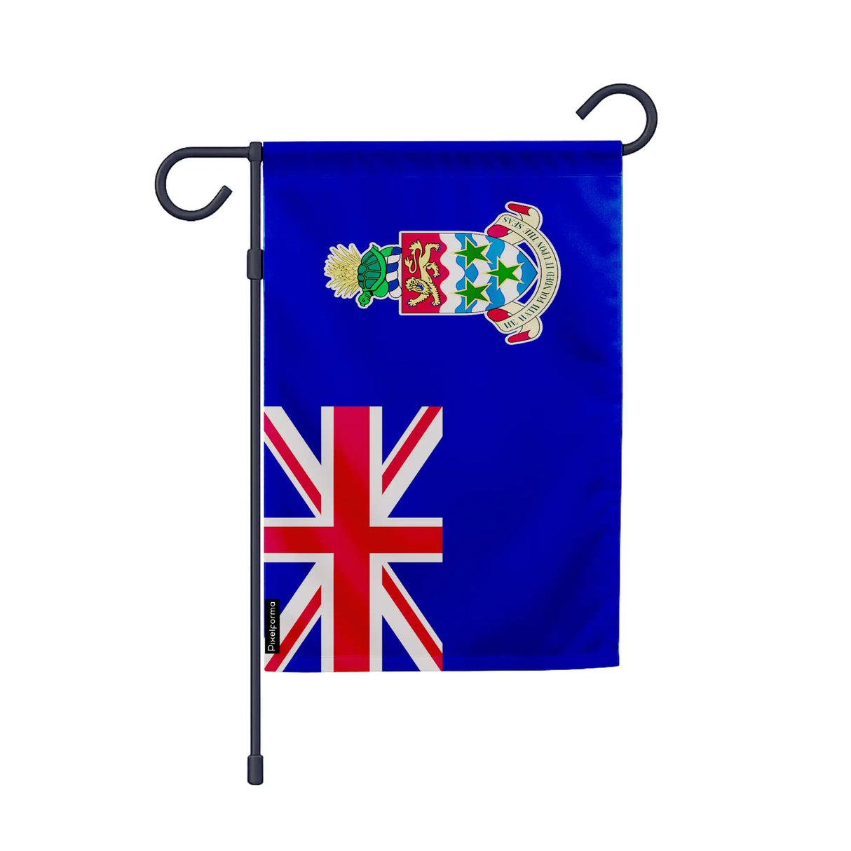 Drapeau jardin îles caïmans polyester résistant vertical